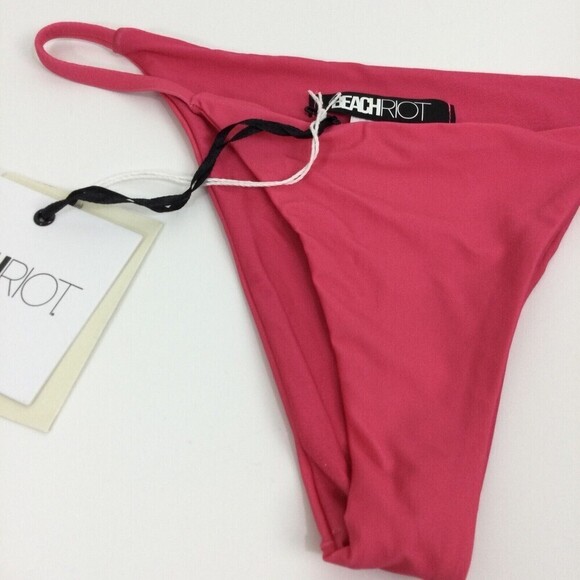 Beach Riot Revolve Exclusive Womens Bikini Bottom Pink Size Small NWT - Picture 3 of 7